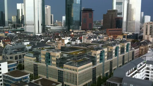 Unwetter &uuml;ber Bankenviertel